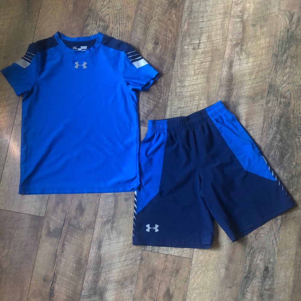 Under Armour boys shirt and shorts set